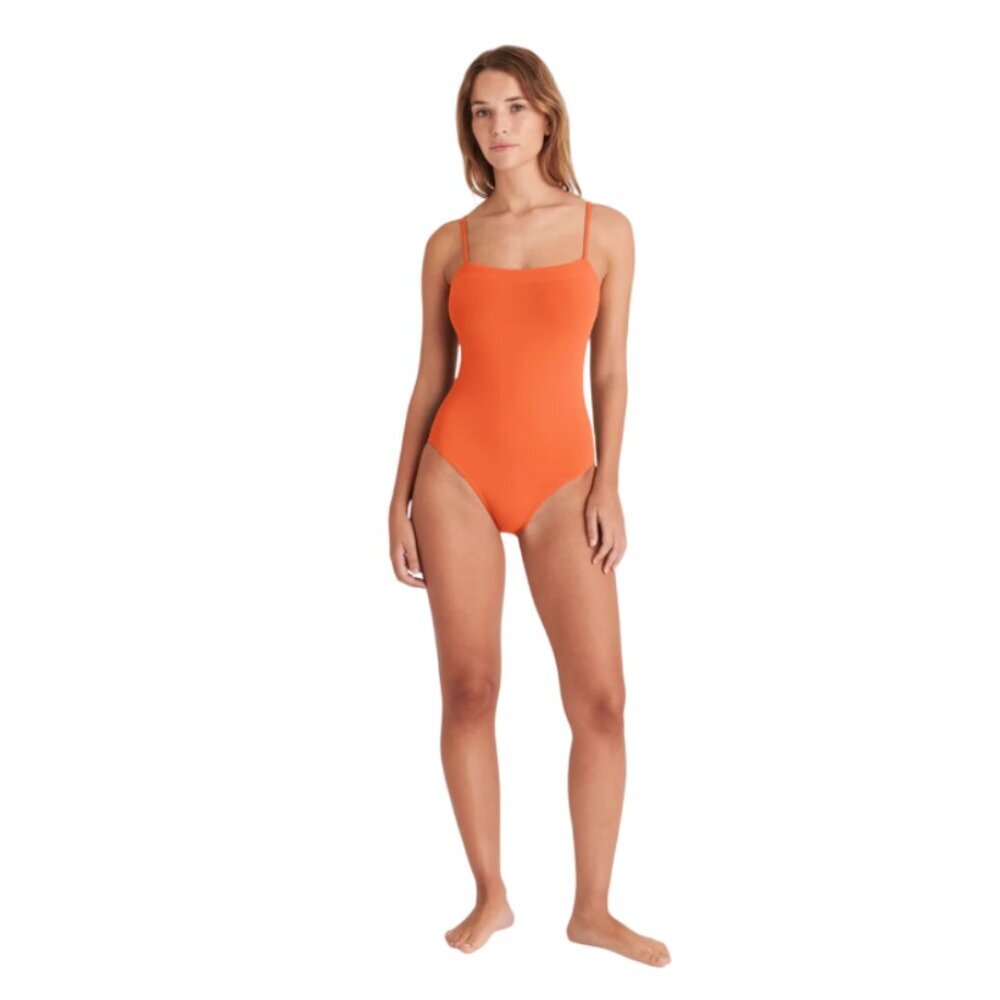 ERES Aquarelle Tank One Piece Bathing Swim Suit Womens 48 16 Orange Soleil MINT